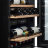 Двухзонный винный шкаф, Climadiff модель AVI60 PREMIUM с вином и  выдвижной полкой