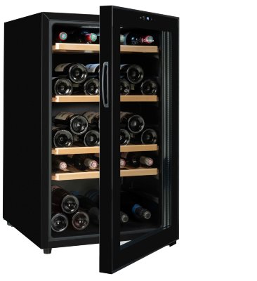 Монотемпературный шкаф, Climadiff модель CEPAGE52F Монотемпературный винный шкаф Climadiff CEPAGE52F на 52 бутылку (типа Бордо) предназначен для подготовки вина к подаче. Дверца представляет собой стеклопакет с АУФ-тонировкой и отлично защищает бутылки от воздействия света. Практичные полки из дерева гарантируют винам безопасное хранение.