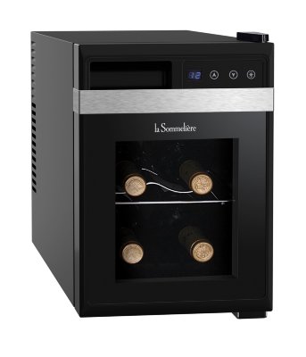 Монотемпературный шкаф, LaSommeliere модель LS6K Монотемпературный винный шкаф La Sommeliere LS6K, рассчитан на 6 стандартных бутылок.