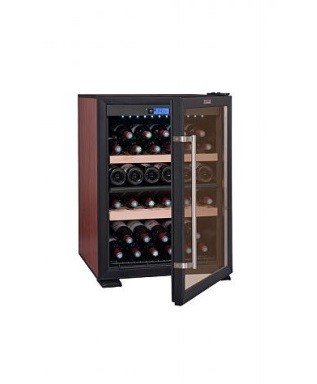 Двухзонный винный шкаф, LaSommeliere модель CTV60.2Z двухзонный (5-20С), вместимость 61, 2 полки, угольный фильтр, система зима, перенавешиваемая дверь