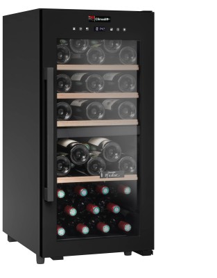 Двухзонный шкаф, Climadiff модель CD41B1 Двухзонный винный шкаф Climadiff CD41B1 позволяет разместить 41 бутылку (типа Бордо) при оптимальной для разных напитков температуре. Интересное дизайнерское решение дает возможность устанавливать шкаф как на домашней кухне, так и в рабочем кабинете.