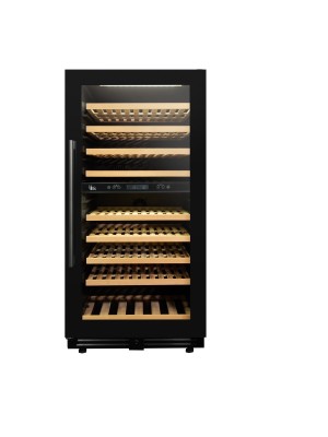 Двухзонный винный шкаф Vinosafe модель VSN99AD Двухзонный встраиваемый винный шкаф на 99 бутылок – это практичное и современное решение для хранения вина.
Этот  вместительный винный шкаф, поддерживает температуру в двух независимых зонах: верхняя зона 5°C –12°C / нижняя зона 12°C –20°C
Фасад шкафа украшает черная, двухстворчатая, стеклянная дверца со скрытыми петлями. Дверца оснащена замком и  УФ фильтром
Шкаф оснащен: угольным фильтром, 8+1 выдвижными полками из натурального дерева, белой LED подсветкой
Габариты шкафа мм.: Ш595 x Г695 x В1195