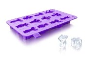 Форма для приготовления льда веселые человечки VacuVin Ice Cube Tray/Party P, фиолет, арт. 1885860