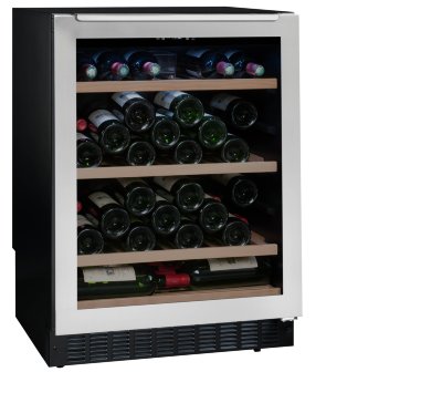 Монотемпературный шкаф, Avintage модель AVU52TXA Монотемпературный винный шкаф Avintage AVU52TXA на 50 бутылок (типа Бордо) предназначен для хранения вин в течение длительного срока. Шкаф может быть встроен под столешницу, а возможность перенавесить дверцу позволяет установить его в любом подходящем месте. Дверца представляет собой стеклопакет с АУФ-тонировкой и отлично защищает бутылки от воздействия света. Практичные полки из дерева гарантируют винам безопасное хранение.