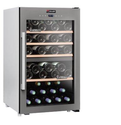 Двухзонный шкаф, Climadiff модель CLS56MT Двухзонный шкаф для вина Climadiff CLS56MT объёмом в 56 (28+28) бутылок стандартного размера поможет сохранить вашу винную коллекцию в оптимальных условиях. Диапазон температуры хранения, АУФ-защита, а также другие защитные системы гарантируют, что до дегустации ваш любимый напиток дойдёт в лучшем виде.