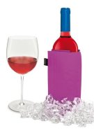 Охладительная рубашка Pulltex для вина и шампанского, розово-черная