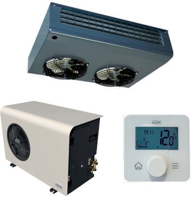 Сплит-система FRIAX SPC 48 EVPL Vintage GCH Сплит-система FRIAX SPC 48 EVPL Vintage GCH для винных погребов/комнат объёмом до 48 м3. Внутренний блок Vintage функционирует как в режиме охлаждения, так и в режиме обогрева.

	Мощность охлаждения: 1100 Вт;
	Мощность обогрева: 850 Вт;
	Хладагент: R513A (Оборудование поставляется без хладагента);
	Система безопасного обогрева;
	Система контроля давления конденсации;
	Реле давления HP/BP;
	Реле увлаженения HGR%;
	Беспроводной блок управления.

Монтаж производится на потолок.