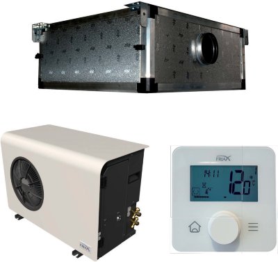 Сплит-система FRIAX SPC 122 EVG Vintage groupe GCH Сплит-система FRIAX SPC 122 EVG Vintage groupe GCH Сплит-система FRIAX SPC 122 EVG Vintage groupe GCH для винных погребов/комнат объёмом до 122 м3. Внутренний блок Vintage функционирует как в режиме охлаждения, так и в режиме обогрева.
	Мощность охлаждения: 2200 Вт;
	Мощность обогрева: 1000 Вт;
	Хладагент: R513A  (Оборудование поставляется без хладагента);
	Система безопасного обогрева;
	Система контроля давления конденсации;
	Реле давления HP/BP;
	Система увлажнения HGR%;
	Беспроводной блок управления.
Монтаж производится скрыто на потолок.