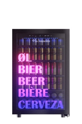 Профессиональный холодильный шкаф, LaSommeliere модель BEER150 Профессиональный холодильный шкаф для пива
Назначение: Охлаждение и хранение пива и других напитков
Вместимость: 153 банки или 65 бутылок 0,5 л или 30 бутылок 0,75 л
Диапазон регулировки: от -6 до 18°C
Количество полок: 3 проволочные полки + 1 полуполка
Режим Party: Есть, быстрое охлаждение
Дверь: Тройной стеклопакет с подогревом и защитой от образования конденсата
Рамка двери: Черного цвета
Подсветка двери: Есть, с дистанционным управлением
Внутреннее освещение: LED, 3 цвета — янтарный, холодный белый, синий
Уровень шума: 40 дБ