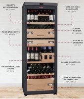 Мультитемпературный винный шкаф, LaSommeliere модель VIP330V FA/MA