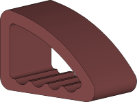 Арочный элемент Bogen левый, серия Multi, 500х270х330 мм, цвет: чёрный