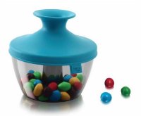 Емкость для хранения орешков, конфет, мармелада VacuVin PopSome 0,45 л, голубая, арт.2840760_logo