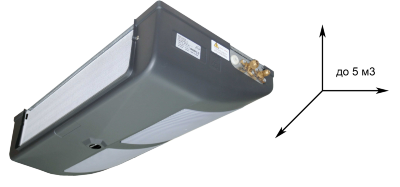 Сплит-система для меха FRIAX SPC 48 USI SLF (нар.блок+внутр.блок+блок упр.) Сплит-система SPC 48 SLF c пониженным уровнем шума для шубных хранилищ. Рассчитан на помещения объёмом до 5 м3*. Внутренний блок работает только в режиме охлаждения.

	Наружный блок: 565*510*380 мм; 34 кг; R404A;
	Мощность охлаждения: 860 Вт;
	Внутренний блок: 790*440*210 мм; 10,5 кг;
	Электронный термостат 4-8&amp;deg;С;
      Шоковая заморозка до -10-12С
	Система BNS;
	Зимний комплект.

Внутренний блок монтируется на потолке.
Cоединительный трубопровод между внутренним и наружным блоками не поставляется в комплекте.
* При выполнении теплоизоляции в помещении согласно требованиям (60 мм пенополиуретан).