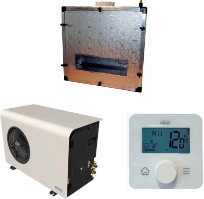 Сплит-система FRIAX SPC 230 EVI Vintage groupe GCH Сплит-система FRIAX SPC 230 EVI Vintage groupe GCH для винных погребов/комнат объёмом до 230 м3. Внутренний блок Vintage функционирует как в режиме охлаждения, так и в режиме обогрева.

	Мощность охлаждения: 3500 Вт;
	Мощность обогрева: 2000 Вт;
	Хладагент: R513A (Оборудование поставляется без хладагента);
	Система безопасного обогрева;
	Система контроля давления конденсации;
	Реле давления HP/BP;
	Система увлажнения HGR%;
	Беспроводной блок управления.

Монтаж производится скрыто на стене.