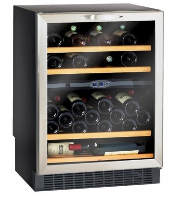 Двухзонный шкаф, Climadiff модель CV52IXDZ Двухзонный винный шкаф Climadiff CV52IXDZ позволяет разместить 50 бутылок (типа Бордо). Наличие двух зон обеспечивает сохранение напитков при оптимальной температуре. Шкаф может быть встроен в мебель или нишу, а за счет наличия изящной прозрачной перенавешиваемой дверцы эффектно вписывается в любой интерьер.