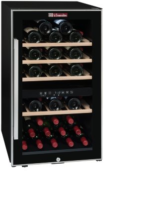 Двухзонный шкаф, LaSommeliere модель ECS50.2Z Двухзонный винный шкаф LaSommeliere ECS50.2Z позволяет разместить 49 бутылок.